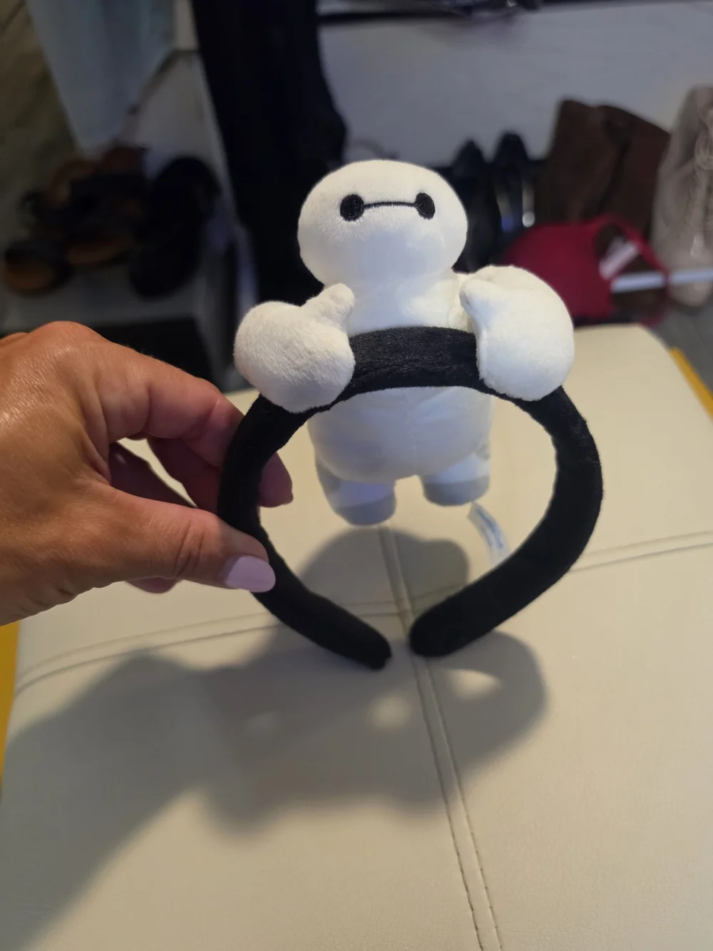Tokyo Disney Plush Baymax Headband in White and Black